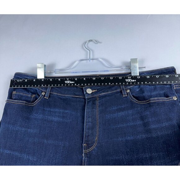 New York Company Curvy Bootcut Jeans Womens Size 18 Tall Mid Rise Blue - Picture 8 of 13